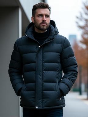 퀼팅 다운 재킷