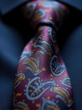 실크 패턴 넥타이